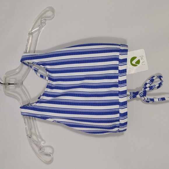 next Other - NWT Next Standard High Tide Blue And White Stripes Swim top Women Size Medium